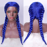 Ombre Braided Synthetic Drag Queen Wig in different colours-Queenofdrag.com