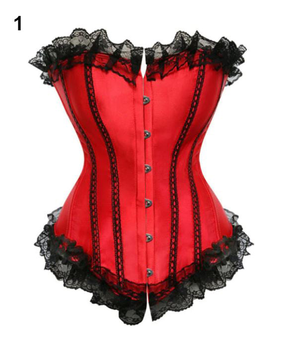 Second Life Marketplace - =RueMorgue= Mesh Moulin Rouge Burlesque Corset  Dress