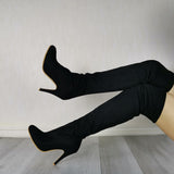 Fin - Drag Queen Colorful Thigh High Boots - Plus size-Queenofdrag.com