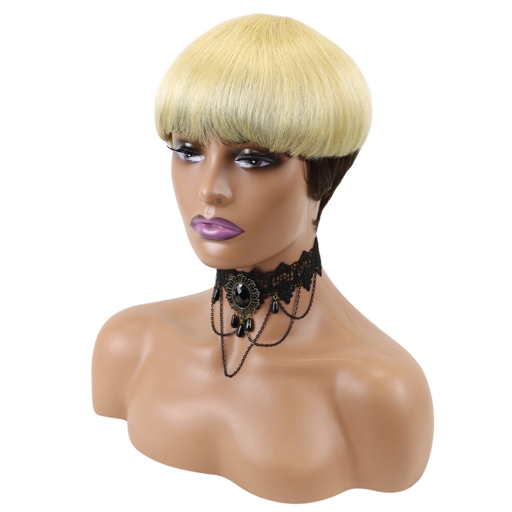 Human Hair 150 Density Short drag Queen Wig