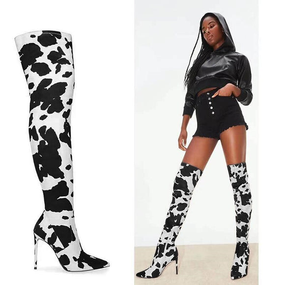 Cowgirl - Drag Queen Thigh High Boots-Queenofdrag.com