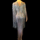 Marlene - Drag Queen Long Sleeve Rhinestone Dress-Queenofdrag.com