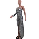 Lamé - Drag Queen Long Dress-Queenofdrag.com