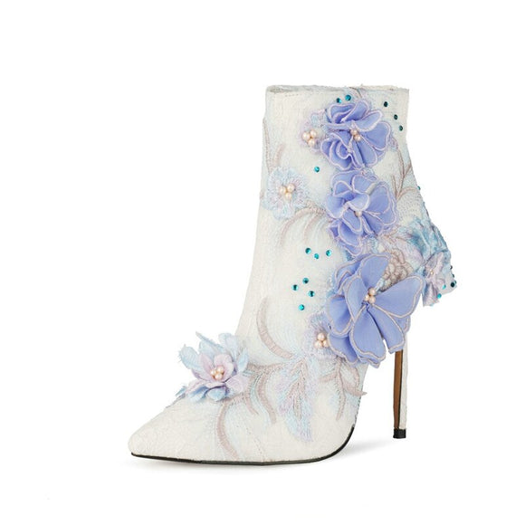 Like a Virgin - High Heel Drag Queen Ankle Boots - Plus size-Queenofdrag.com