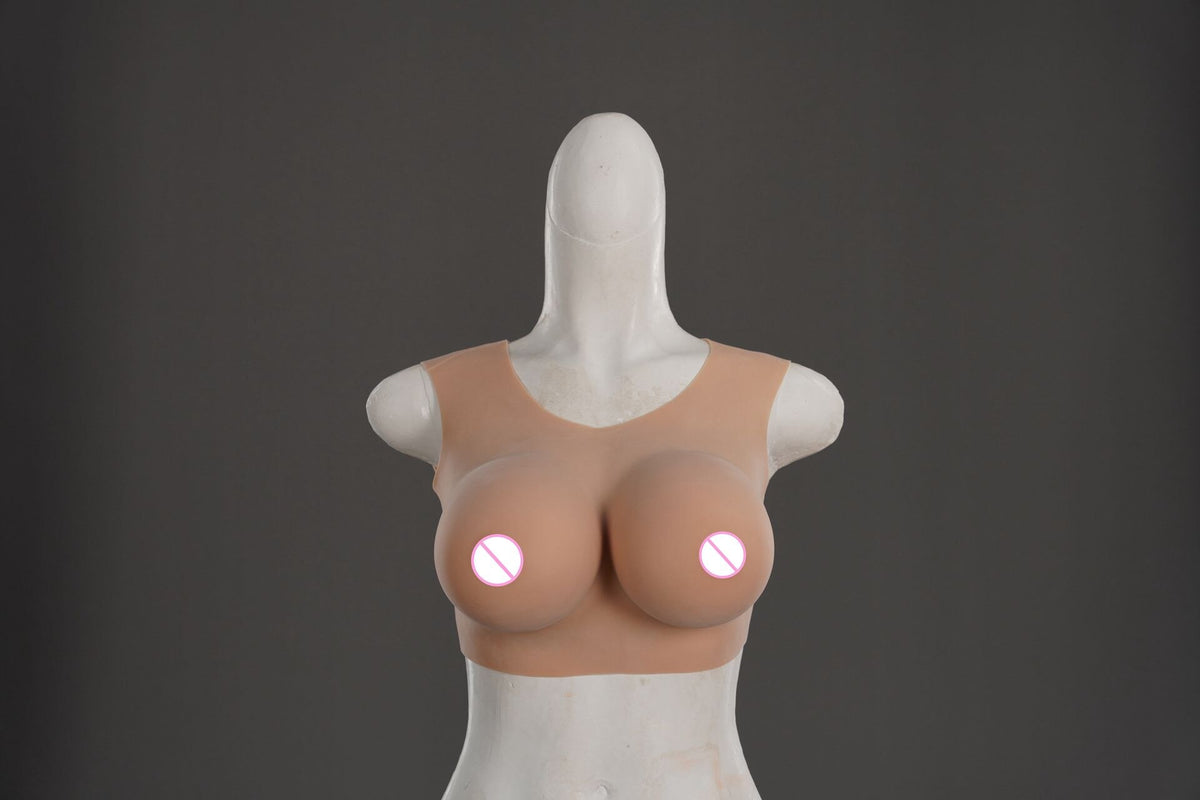 Fake Breasts Realistic Silicone Breast Forms for Crossdressers D Cup  Breastplate Drag Queen - Lightweight Cotton Filler,Tan,L : :  Clothing, Shoes & Accessories