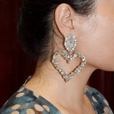 Giant - Huge Colorful Rhinestone Drag Queen Earrings-Queenofdrag.com