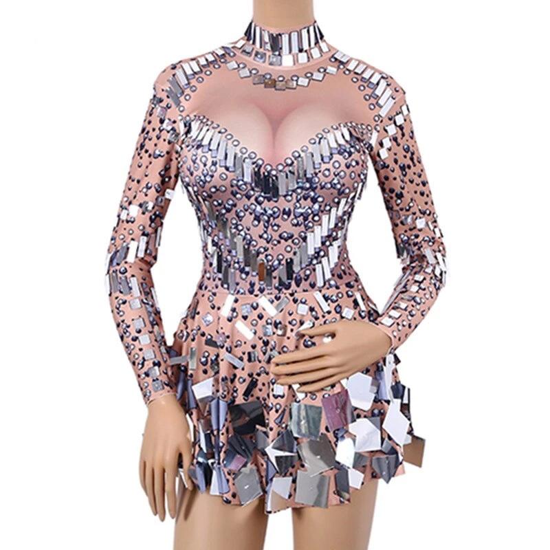 Baila - Drag Queen Sequin Rhinestone Dress