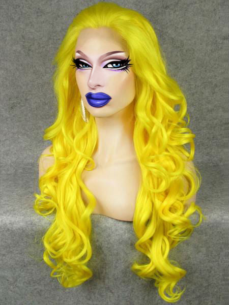 26 Yellow Drag Queen Wig