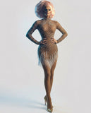 Vivienne - Drag Queen Netzkleid