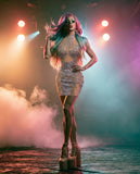 Baby-Girl – Rosa Drag Queen-Paillettenkleid