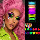 6 colors set Neon Drag Queen Pigment Powder Eyeshadow-Queenofdrag.com