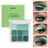 Different Shades of 9 color Drag Queen Eyeshadow Makeup Palettes