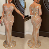 Lactrice - Sequin Drag Queen Long Sleeve Dress-Queenofdrag.com