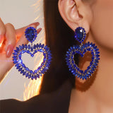 Giant - Huge Colorful Rhinestone Drag Queen Earrings-Queenofdrag.com