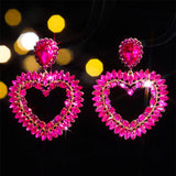 Giant - Huge Colorful Rhinestone Drag Queen Earrings-Queenofdrag.com