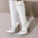 Fin - Drag Queen Colorful Knee High Boots - Plus size-Queenofdrag.com