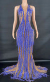 Jackie : amazing drag queen fringe dress-Queenofdrag.com