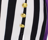 Betelgeuse Drag Queen Costume Dress Black and White Striped-Queenofdrag.com