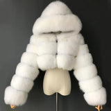 💗 Pink Faux Fur Hooded Coat – The Ultimate Drag Queen Statement Piece!-Queenofdrag.com