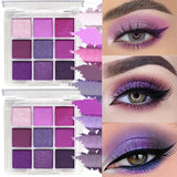 Different Shades of 9 color Drag Queen Eyeshadow Makeup Palettes