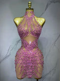 Baby girl - Diamond Sparkling Drag Queen Sequin Dress-Queenofdrag.com