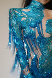 Tamara - Sexy Drag Queen Rhinestone Sequins Bodysuit-Queenofdrag.com