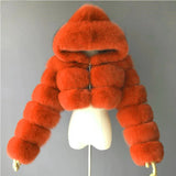 💗 Pink Faux Fur Hooded Coat – The Ultimate Drag Queen Statement Piece!-Queenofdrag.com