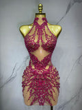 Baby girl - Diamond Sparkling Drag Queen Sequin Dress-Queenofdrag.com