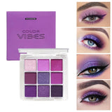Different Shades of 9 color Drag Queen Eyeshadow Makeup Palettes