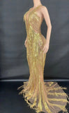 Jackie : amazing drag queen fringe dress-Queenofdrag.com