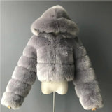 💗 Pink Faux Fur Hooded Coat – The Ultimate Drag Queen Statement Piece!-Queenofdrag.com