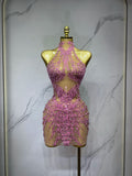 Baby girl - Diamond Sparkling Drag Queen Sequin Dress-Queenofdrag.com