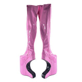 Twiggy - Botas Extreme Dragqueen Halfmoon acima do joelho - Tamanho Plus