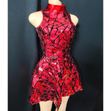 Jenniffer - Shiny Laser Mirror Drag Queen Dress-Queenofdrag.com