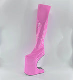 Twiggy - Botas Extreme Dragqueen Halfmoon acima do joelho - Tamanho Plus