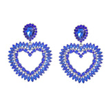 Giant - Huge Colorful Rhinestone Drag Queen Earrings-Queenofdrag.com