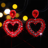 Giant - Huge Colorful Rhinestone Drag Queen Earrings-Queenofdrag.com
