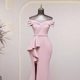 Envy - Elegant side slits pink candy color drag queen dress-Queenofdrag.com