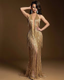 Jackie : amazing drag queen fringe dress-Queenofdrag.com