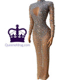Broadway - Drag Queen Long Sleeve Luxury Evening Dress-Queenofdrag.com