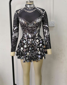 Baila - Drag Queen Sequin Rhinestone Dress-Queenofdrag.com
