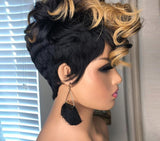 Human Hair Curly Ombre Drag Queen wig-Queenofdrag.com