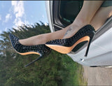 Spike - Drag Queen spike glitter stiletto heels - Plus size-Queenofdrag.com