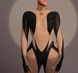 Maya - Sexy Drag Queen Patchwork Jumpsuit-Queenofdrag.com