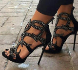 Whitney - Drag Queen Rhinestone Stiletto Sandals-Queenofdrag.com