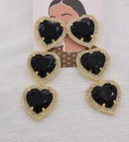 Brittanny - 11.7cm Long Drop Heart Earrings For Drag Queens-Queenofdrag.com