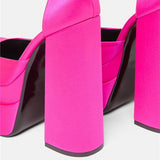 Colorful Chunky High Heels Drag Queen Platform Shoes-Queenofdrag.com
