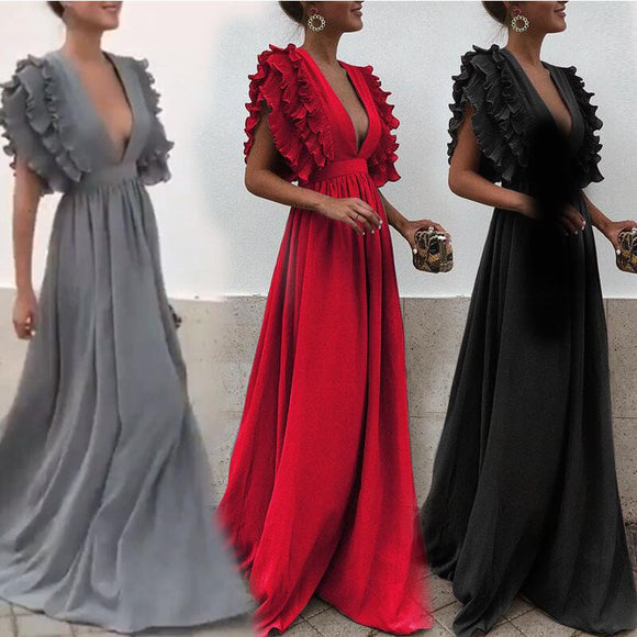 Vestale - Long Cocktail Dress in Different Colours-Queenofdrag.com