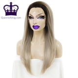 24" Straight Ombre Ash Blonde Drag Queen Wig-Queenofdrag.com