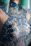 Blue Mermaid - Fishy Drag Queen Dress-Queenofdrag.com